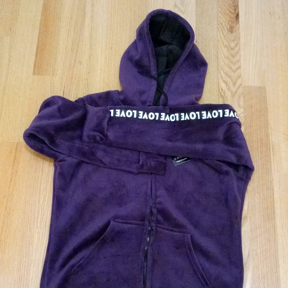 2 piece winter sweatsuit with interior lining/hoodie/ size sm - Picture 2 of 8